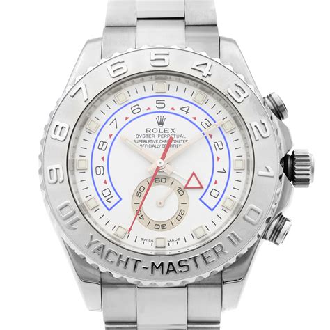 rolex yacht-master ii 18k white gold 43mm platinum bezel|Rolex yachtmaster 42 18 ct.